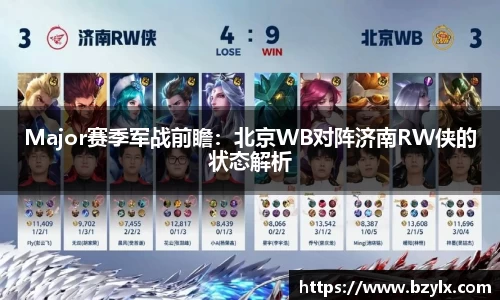 Major赛季军战前瞻：北京WB对阵济南RW侠的状态解析